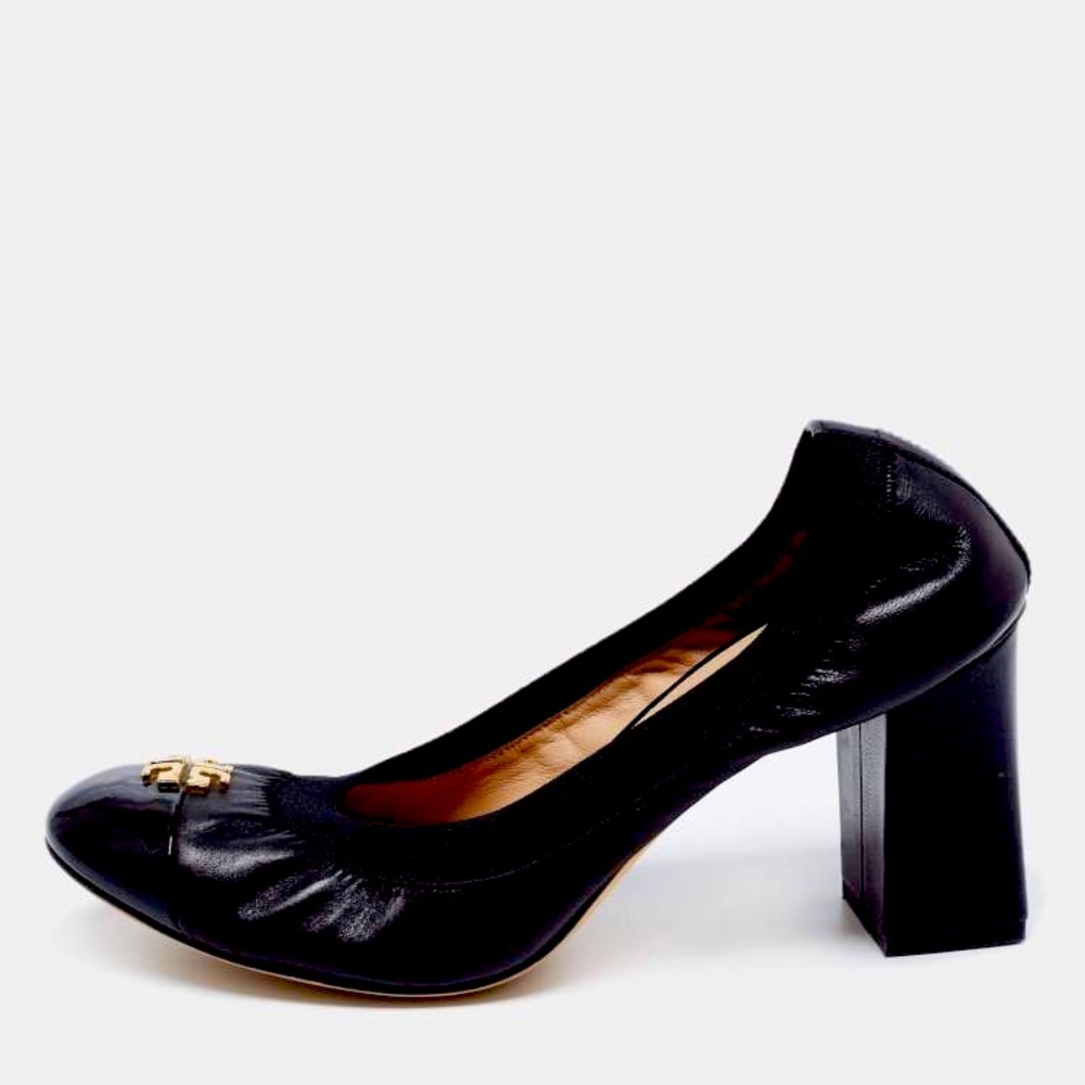 Tory Burch | Jolie | Black Leather | Classic Pumps | 75mm